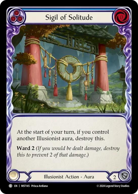 Sigil of Solitude (Blue) [MST145] (Part the Mistveil)  Rainbow Foil | Card Citadel