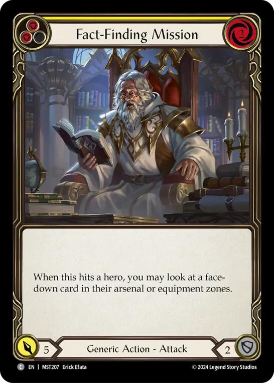 Fact-Finding Mission (Yellow) [MST207] (Part the Mistveil)  Rainbow Foil | Card Citadel