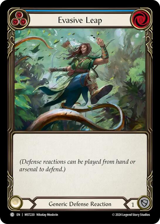 Evasive Leap (Blue) [MST220] (Part the Mistveil) | Card Citadel