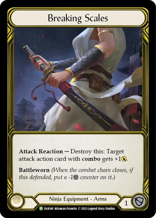 Breaking Scales (Golden) [FAB148] (Promo)  Cold Foil | Card Citadel