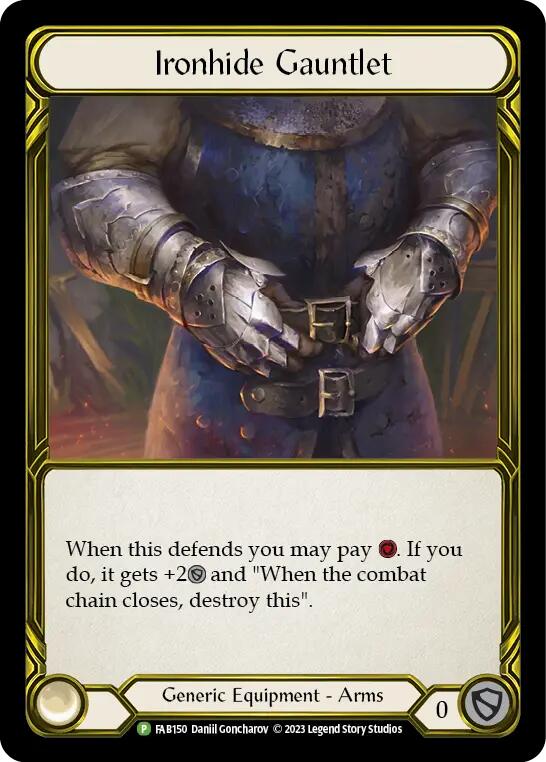 Ironhide Gauntlet (Golden) [FAB150] (Promo)  Cold Foil | Card Citadel