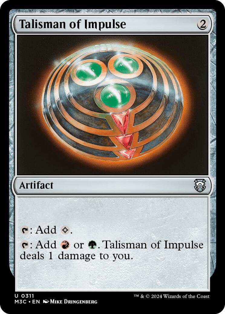 Talisman of Impulse [Modern Horizons 3 Commander] | Card Citadel