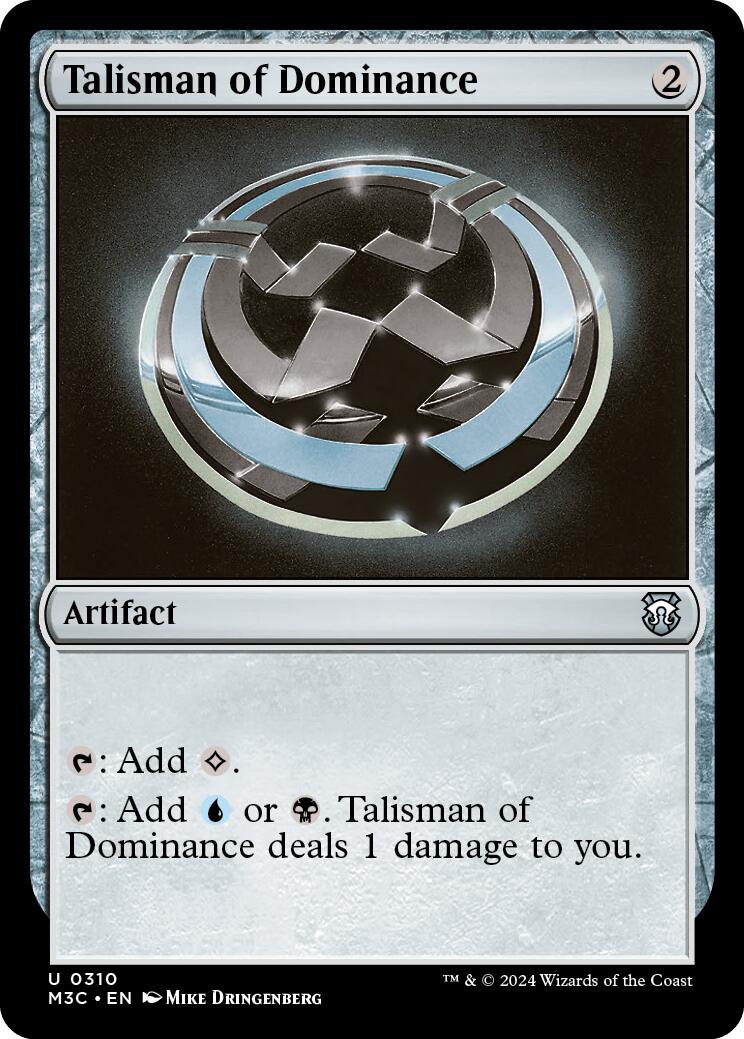 Talisman of Dominance [Modern Horizons 3 Commander] | Card Citadel