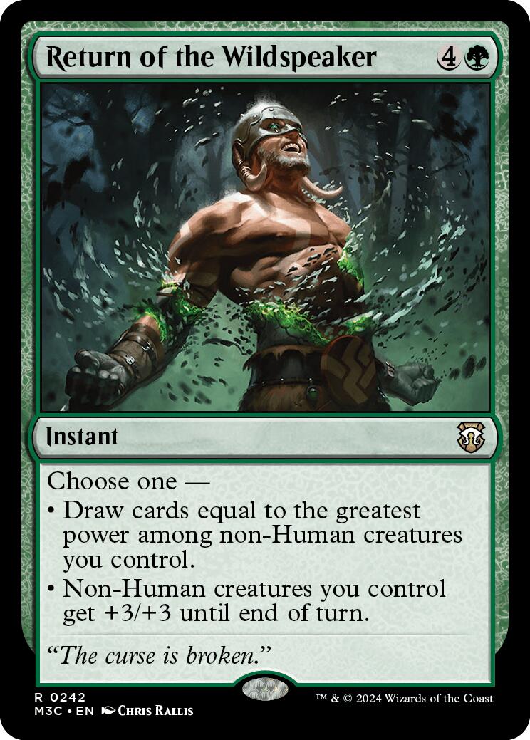 Return of the Wildspeaker [Modern Horizons 3 Commander] | Card Citadel