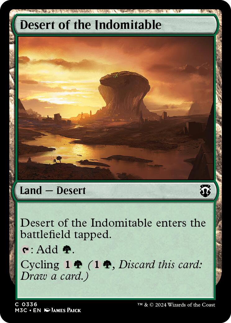 Desert of the Indomitable [Modern Horizons 3 Commander] | Card Citadel