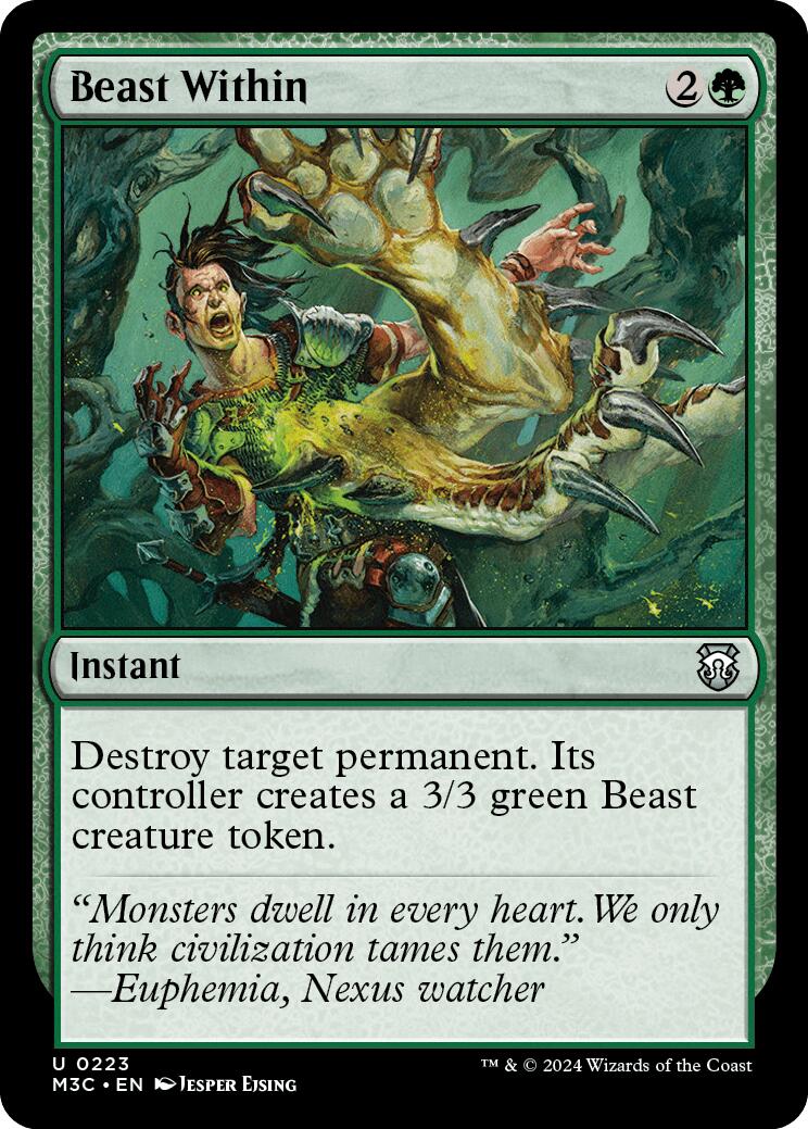 Beast Within [Modern Horizons 3 Commander] | Card Citadel