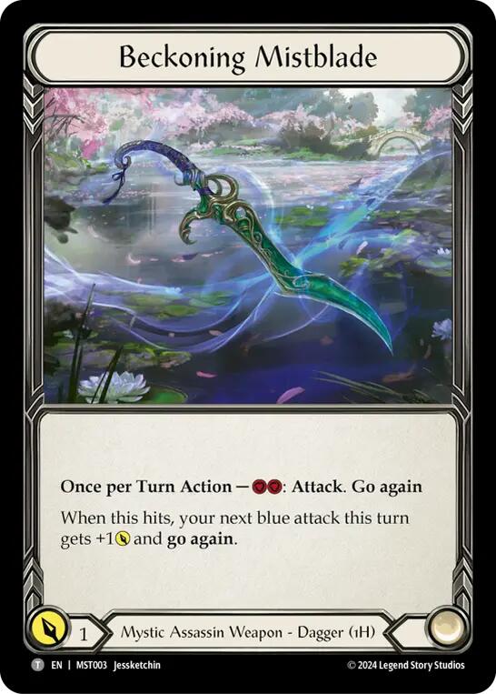 Beckoning Mistblade // Spectral Shield [MST003//MST158] (Part the Mistveil) | Card Citadel