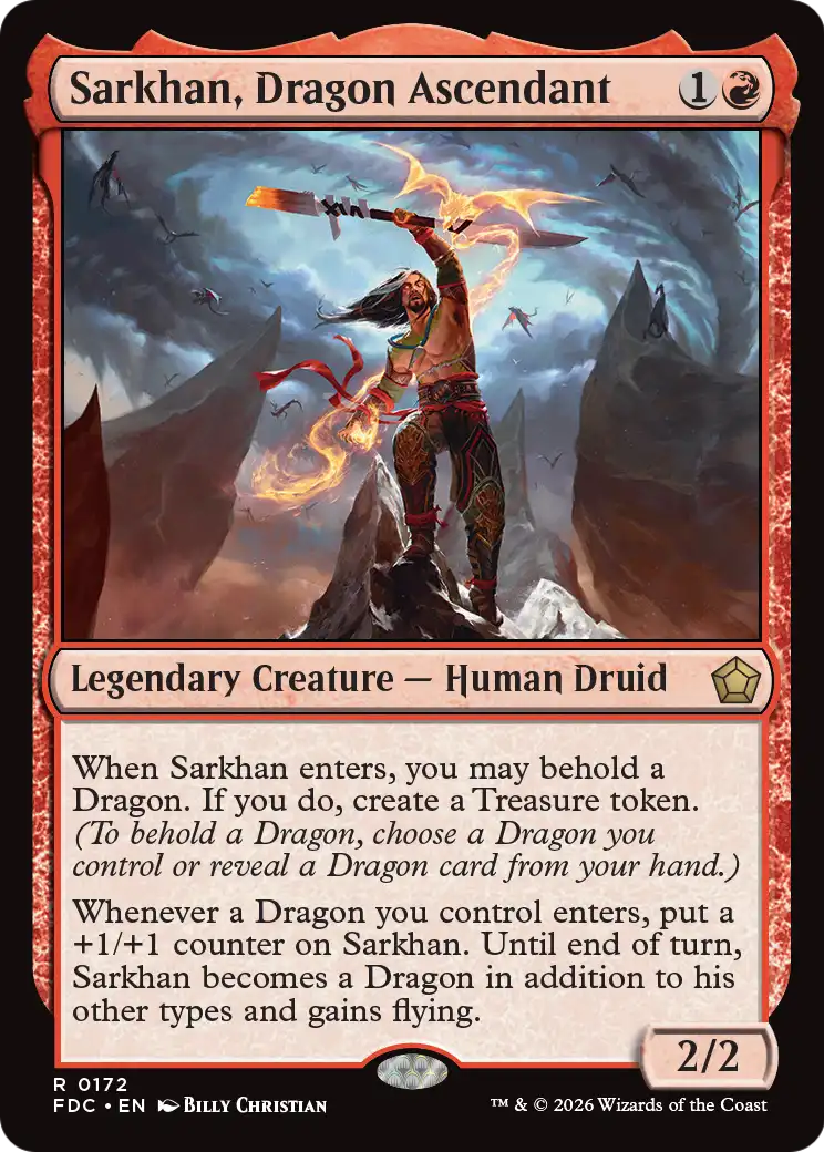 Sarkhan, Dragon Ascendant [Foundations Commander] | Card Citadel