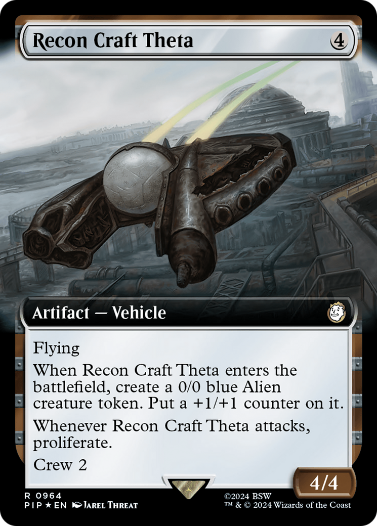 Recon Craft Theta (Extended Art) (Surge Foil) [Fallout] | Card Citadel