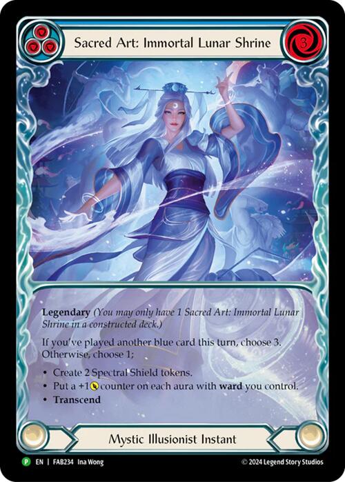 Sacred Art: Immortal Lunar Shrine [FAB234] (Promo)  Rainbow Foil | Card Citadel
