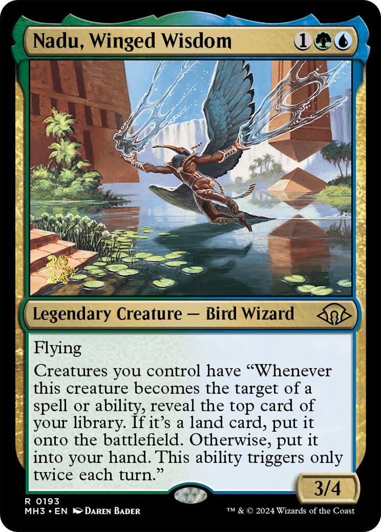 Nadu, Winged Wisdom [Modern Horizons 3 Prerelease Promos] | Card Citadel