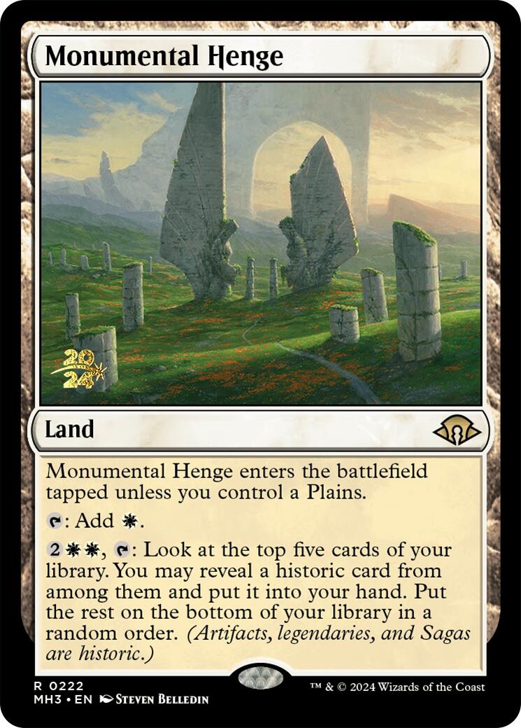 Monumental Henge [Modern Horizons 3 Prerelease Promos] | Card Citadel