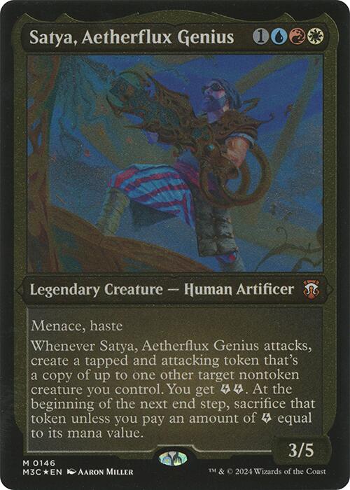 Satya, Aetherflux Genius (Display Commander) [Modern Horizons 3 Commander] | Card Citadel