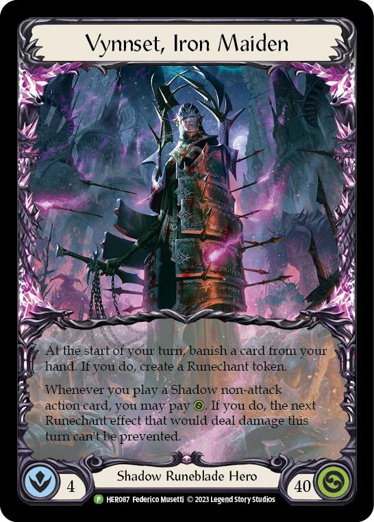 Vynnset, Iron Maiden [HER087] (Promo)  Cold Foil | Card Citadel