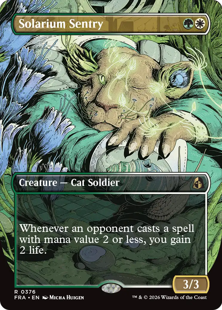 Solarium Sentry (Borderless) [Reality Fracture] | Card Citadel
