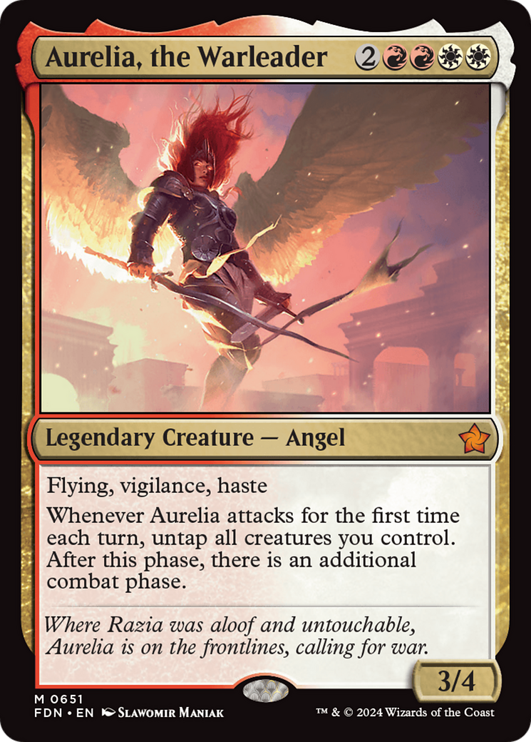 Aurelia, the Warleader [Foundations] | Card Citadel