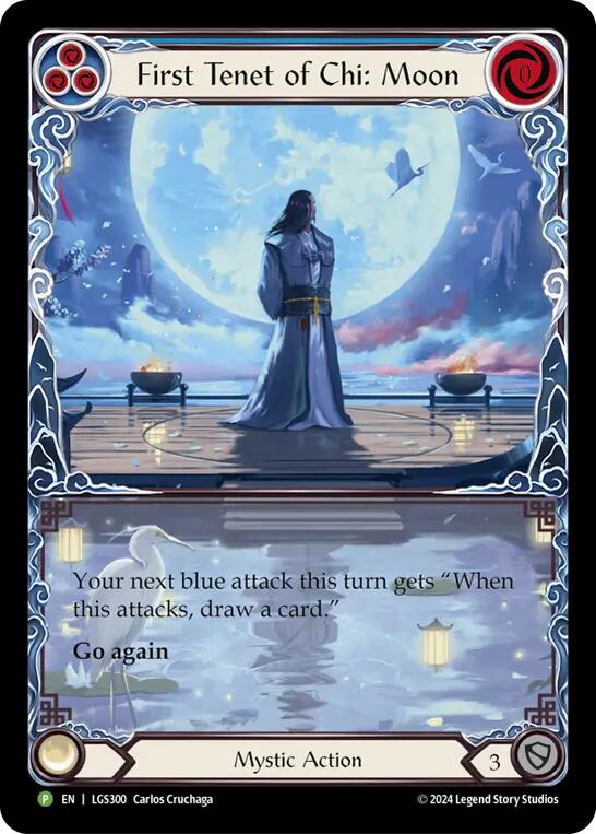 First Tenet of Chi: Moon [LGS300] (Promo)  Rainbow Foil | Card Citadel