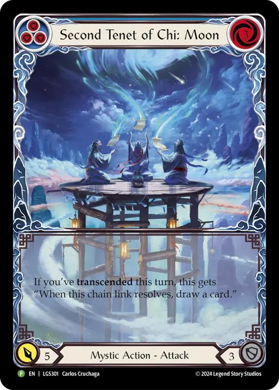 Second Tenet of Chi: Moon [LGS301] (Promo)  Rainbow Foil | Card Citadel