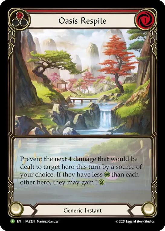 Oasis Respite [UPR221] (Promo)  Rainbow Foil | Card Citadel