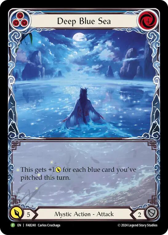 Deep Blue Sea [FAB240] (Promo)  Rainbow Foil | Card Citadel