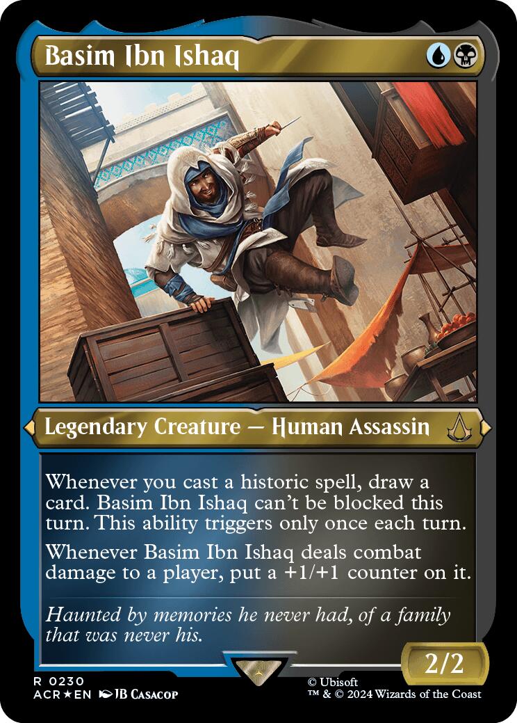 Basim Ibn Ishaq (Foil Etched) [Assassin's Creed] | Card Citadel