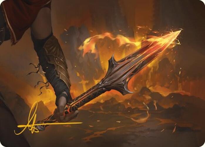 The Spear of Leonidas Art Card (Gold-Stamped Signature) [Assassin's Creed Art Series] | Card Citadel