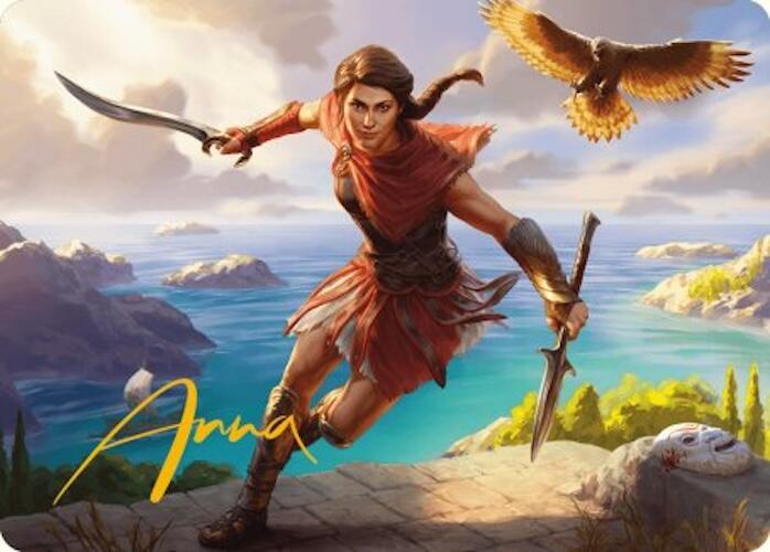 Kassandra, Eagle Bearer Art Card (Gold-Stamped Signature) [Assassin's Creed Art Series] | Card Citadel