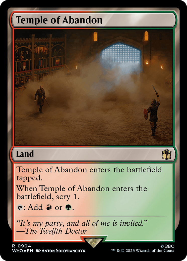 Temple of Abandon (Surge Foil) [Doctor Who] | Card Citadel