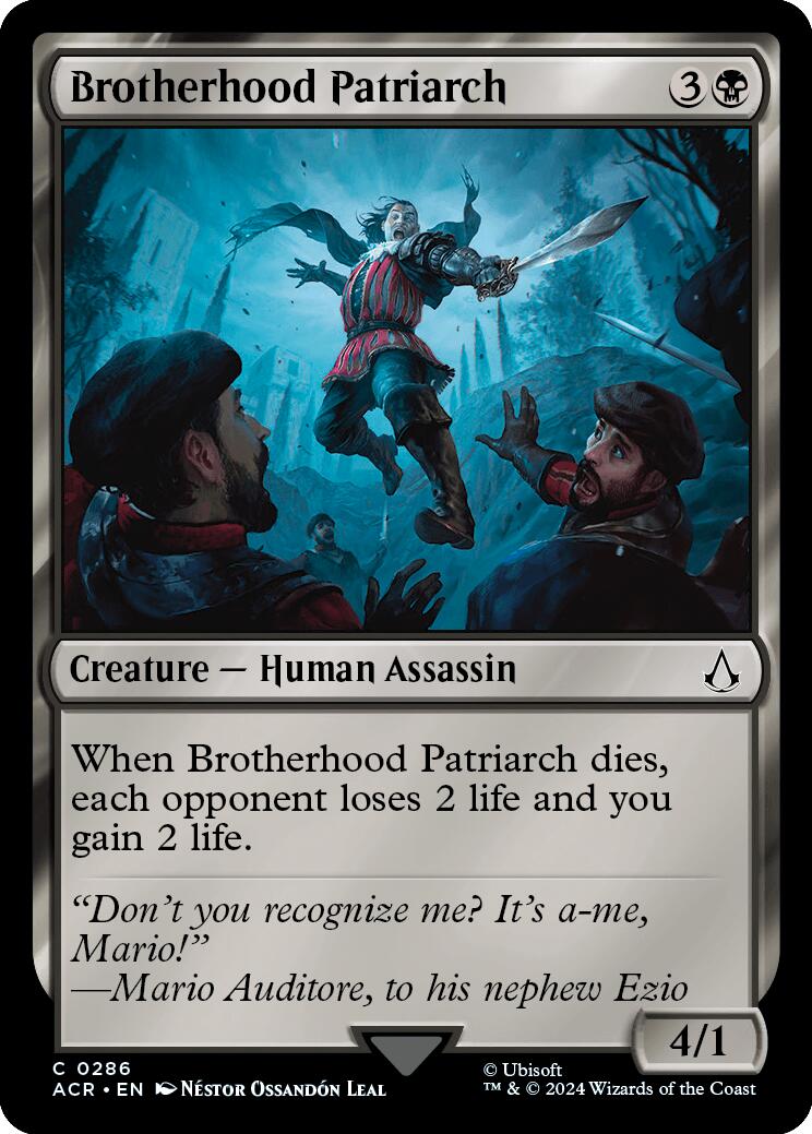 Brotherhood Patriarch [Assassin's Creed] | Card Citadel
