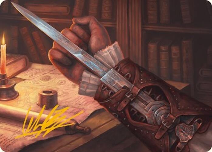 Hidden Blade Art Card (Gold-Stamped Signature) [Assassin's Creed Art Series] | Card Citadel