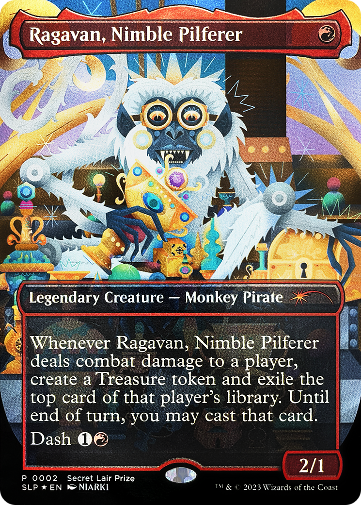 Ragavan, Nimble Pilferer (Borderless) [Secret Lair Showdown] | Card Citadel