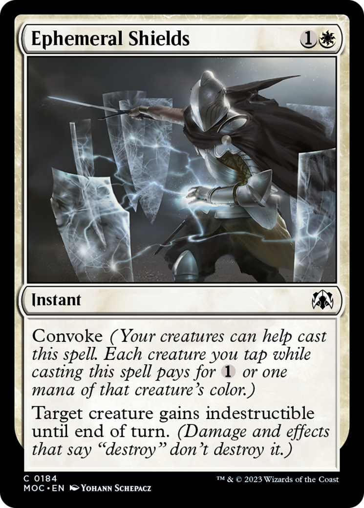 Ephemeral Shields [March of the Machine Commander] | Card Citadel
