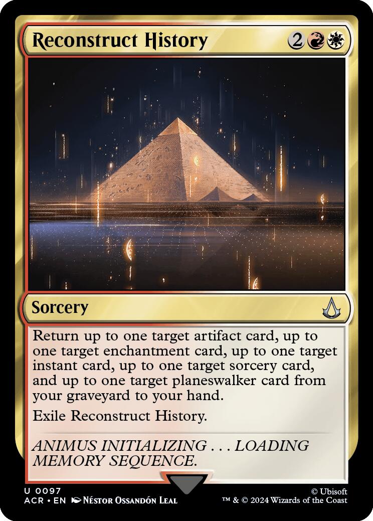 Reconstruct History [Assassin's Creed] | Card Citadel