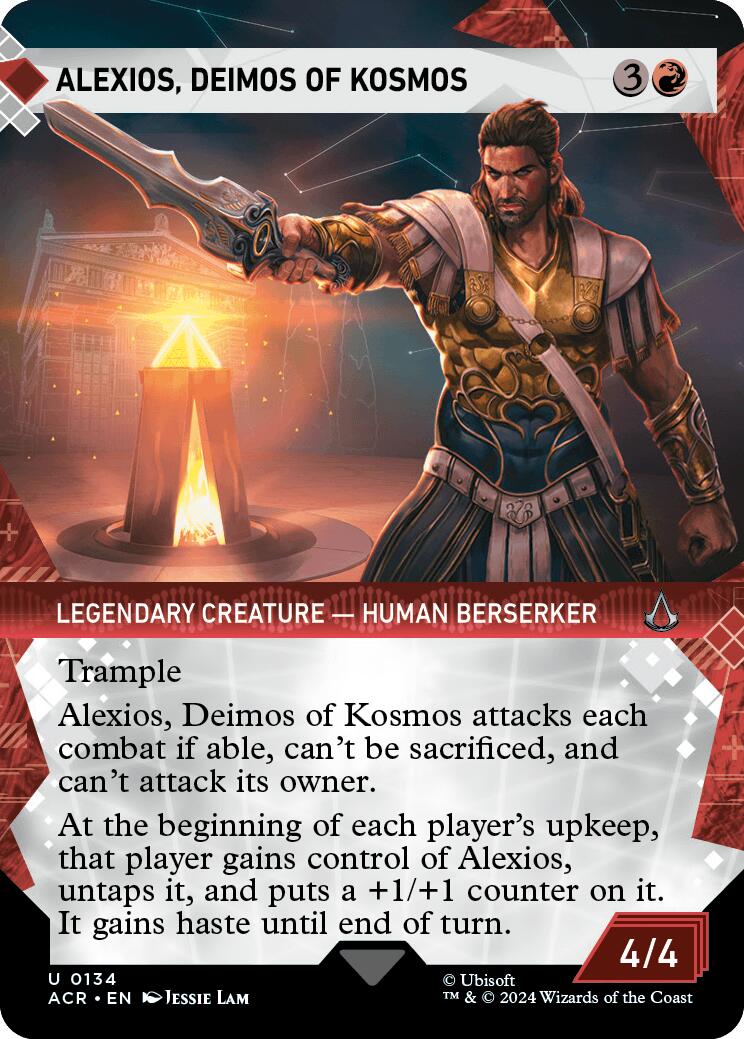 Alexios, Deimos of Kosmos (Showcase) [Assassin's Creed] | Card Citadel