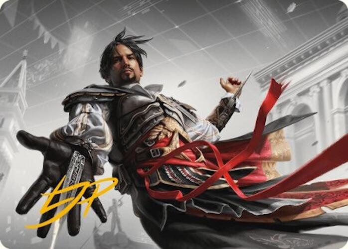 Ezio Auditore da Firenze Art Card (Gold-Stamped Signature) [Assassin's Creed Art Series] | Card Citadel