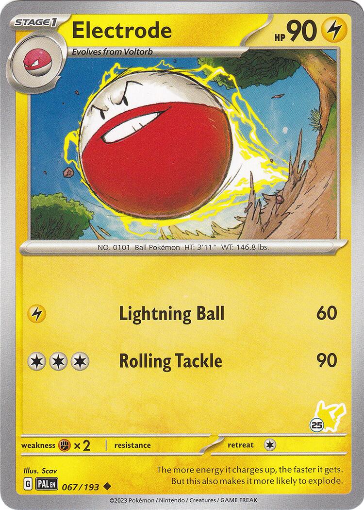 Electrode (067/193) (Pikachu Stamp #25) [Battle Academy 2024] | Card Citadel