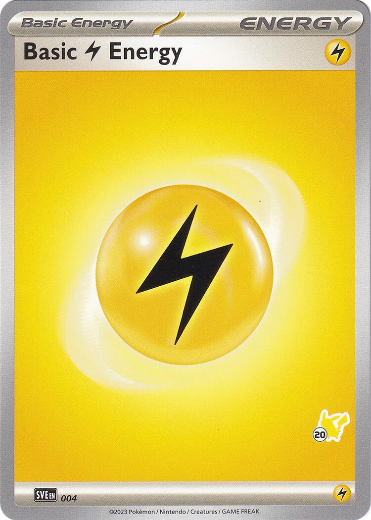 Basic Lightning Energy (004) (Pikachu Stamp #20) [Battle Academy 2024] | Card Citadel