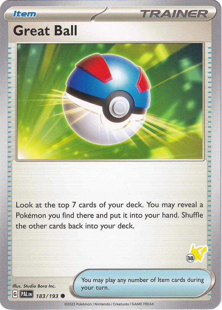 Great Ball (183/193) (Pikachu Stamp #38) [Battle Academy 2024] | Card Citadel