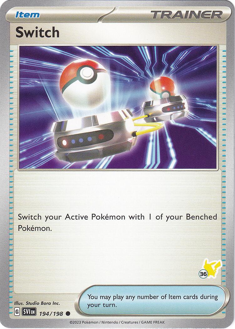 Switch (194/198) (Pikachu Stamp #36) [Battle Academy 2024] | Card Citadel