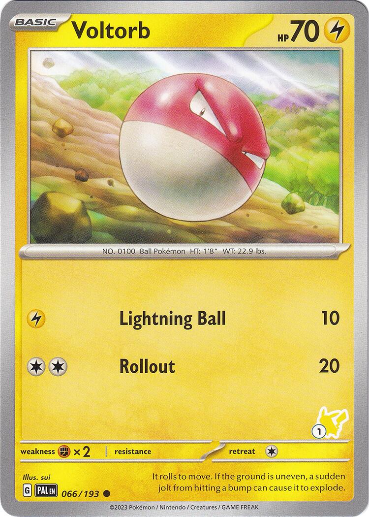 Voltorb (066/193) (Pikachu Stamp #1) [Battle Academy 2024] | Card Citadel