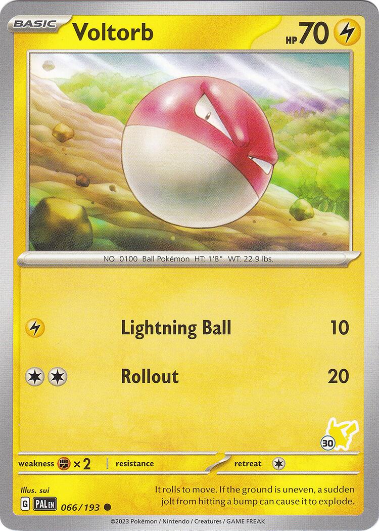 Voltorb (066/193) (Pikachu Stamp #30) [Battle Academy 2024] | Card Citadel