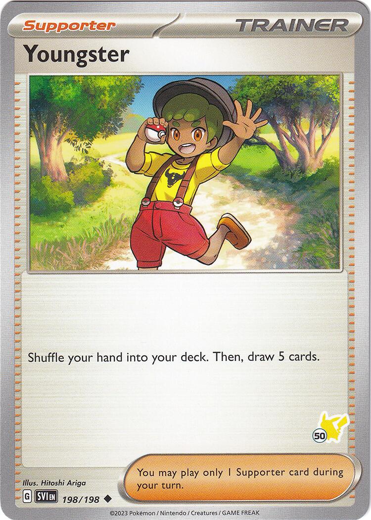Youngster (198/198) (Pikachu Stamp #50) [Battle Academy 2024] | Card Citadel