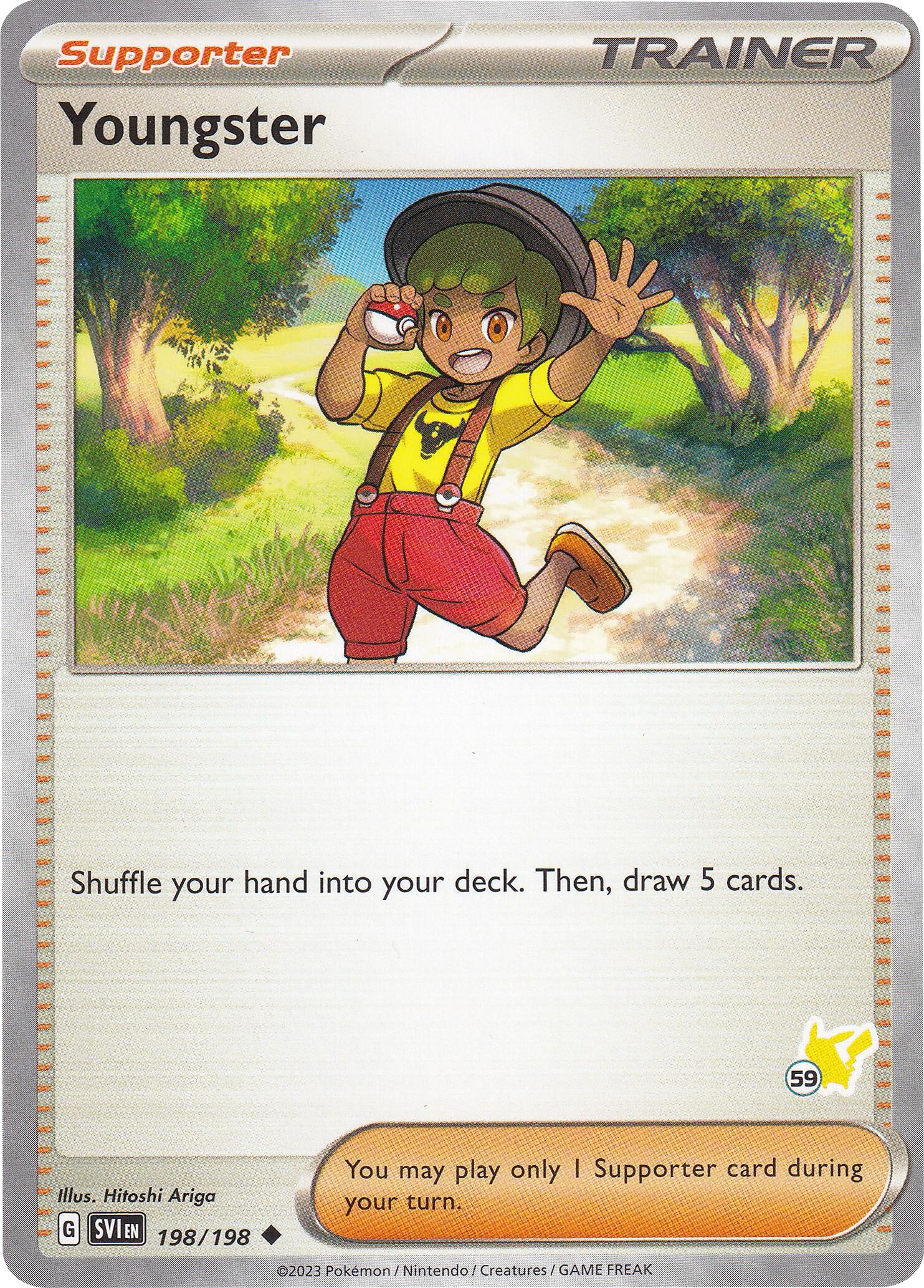 Youngster (198/198) (Pikachu Stamp #59) [Battle Academy 2024] | Card Citadel