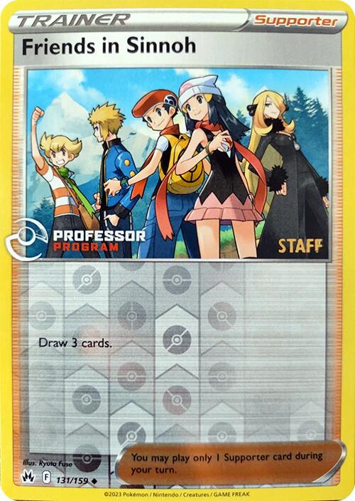 Friends in Sinnoh (131/159) (2023 Staff) [Professor Program Promos] | Card Citadel