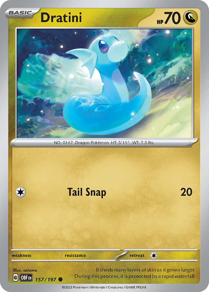 Dratini (157/197) [Scarlet & Violet: Obsidian Flames] | Card Citadel