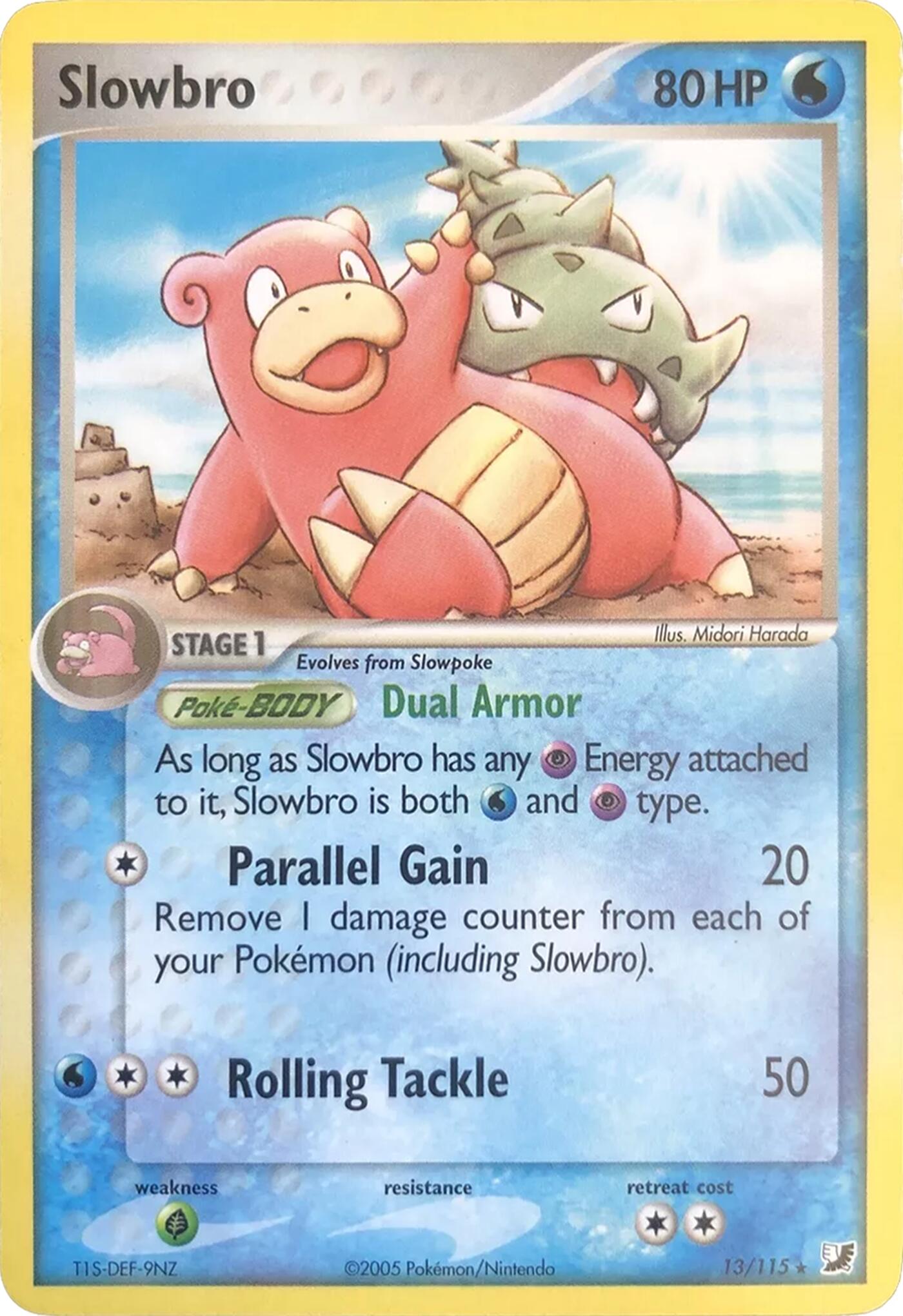 Slowbro (13/115) (Theme Deck Exclusives) [EX: Unseen Forces] | Card Citadel