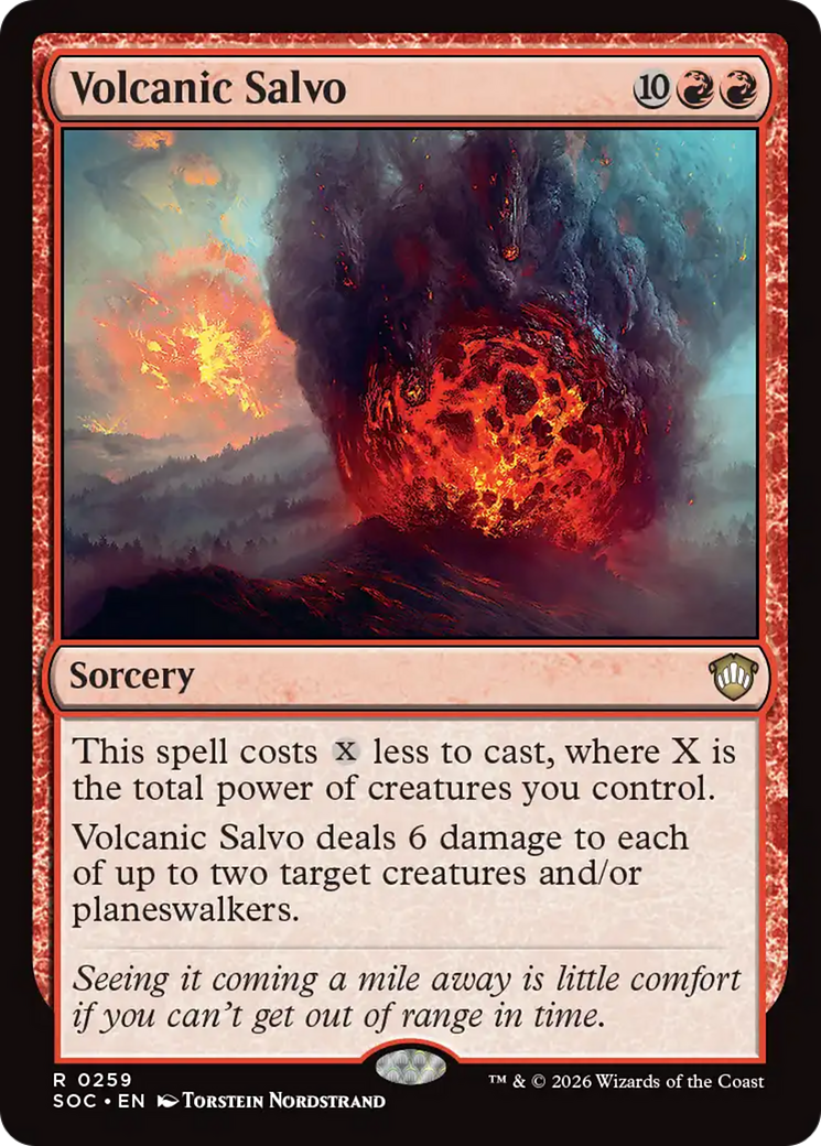 Volcanic Salvo [Secrets of Strixhaven Commander] | Card Citadel