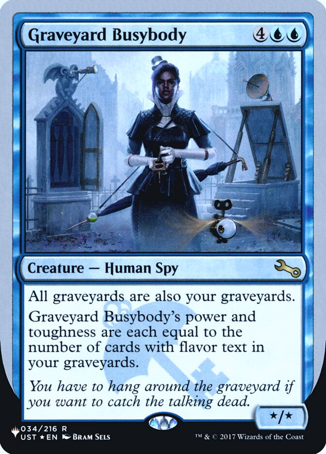 Graveyard Busybody (Unfinity Foil Edition) [The List] | Card Citadel