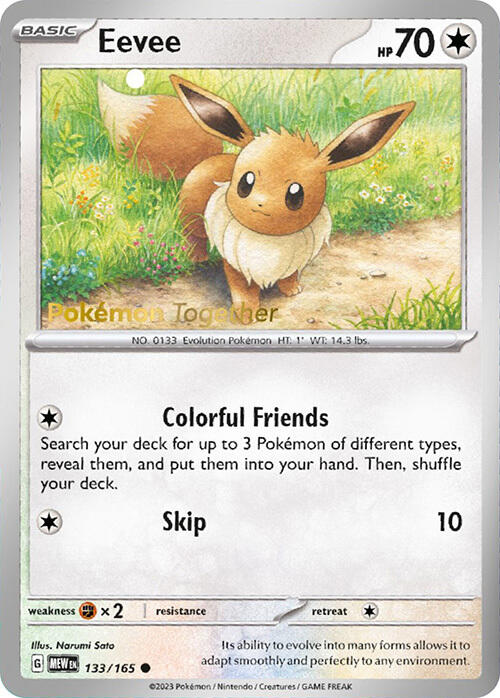 Eevee (133/165) (PokePost Promo) [Scarlet & Violet 151] | Card Citadel
