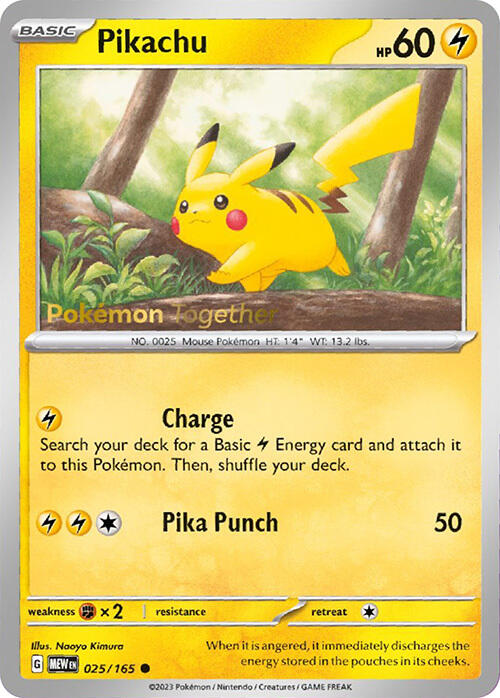 Pikachu (025/165) (PokePost Promo) [Scarlet & Violet: 151] | Card Citadel